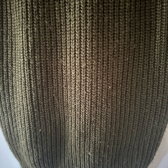 Lulus Bringing Sexy Back Olive Green Backless Sweater Dress. Size small. - Picture 8 of 14